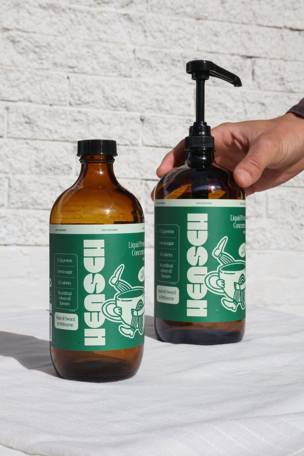 Hensch 480mL and 900mL bottles